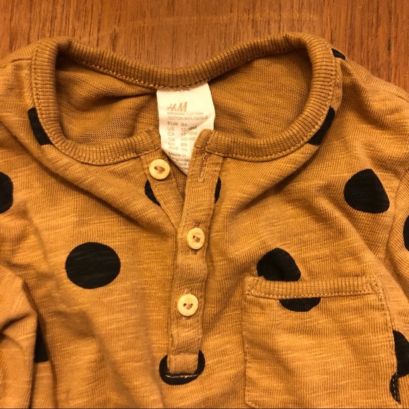 H&M Slub Jersey Brown and Polka Dot Set - Picture 5 of 5